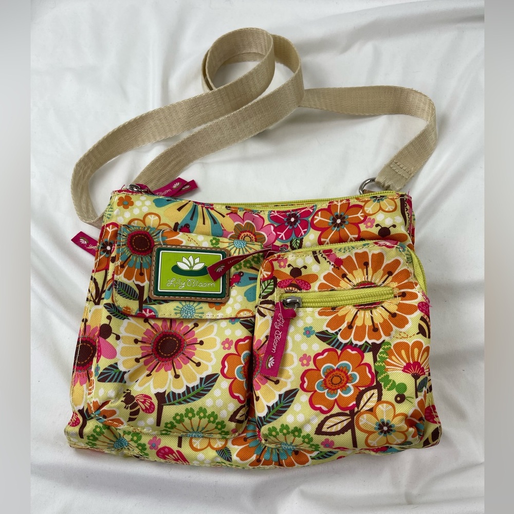 Lily Bloom Busy Bee Regina Colorful Floral Crossbody
